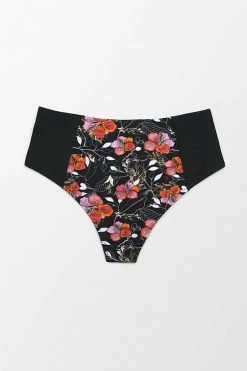 Buy 🔥 Cupshe Black Floral High Waisted Plus Size 👙 Bikini Bottom ✔️ -Cupshe Online Shop 3 d84327c0 0035 4524 a2da 23c660879d33