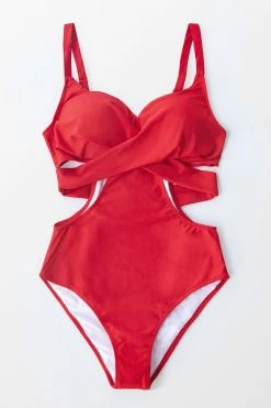 Top 10 ⭐ Cupshe Red Cutout One Piece 🩱 Swimsuit with Moulded Cups ✔️ -Cupshe Online Shop 3 e626dc8f 04df 4b11 9a23 4204dc047c99