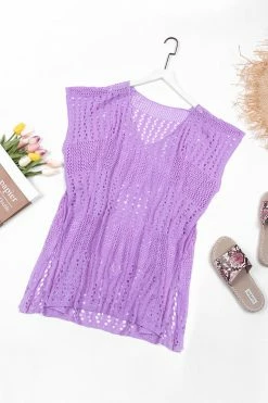 Hot Sale 🎁 Cupshe Rachael Purple Plunge Crochet Cover Up 🤩 -Cupshe Online Shop 3 f22b060b 495c 4867 926c 49cc8efc0858