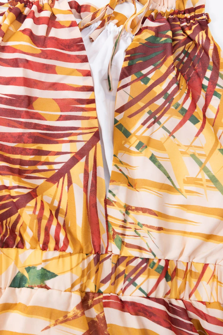 Best Pirce 💯 Cupshe Annabella Yellow Tropical Plants 👗 Dress ✔️ 5 Best Pirce 💯 Cupshe Annabella Yellow Tropical Plants 👗 Dress ✔️ - Image 5