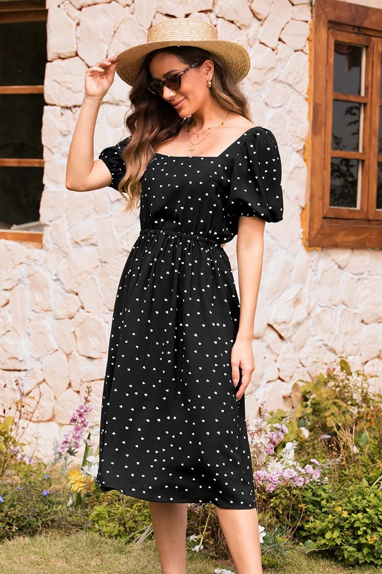 Cheap ⭐ Cupshe Rachelle Square Neck Fitted Waisted A-Shape 👗 Dress ✔️ 3 Cheap ⭐ Cupshe Rachelle Square Neck Fitted Waisted A-Shape 👗 Dress ✔️ - Image 3