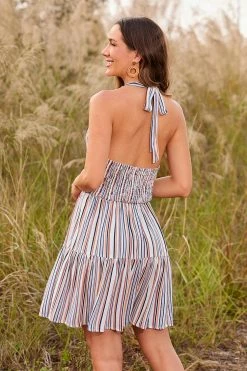 Deals ❤️ Cupshe Lacey Striped Ruffle Halter 👗 Dress ✔️ -Cupshe Online Shop 3 ff2b6e1e 603d 428b ba58 af7f4bbff682