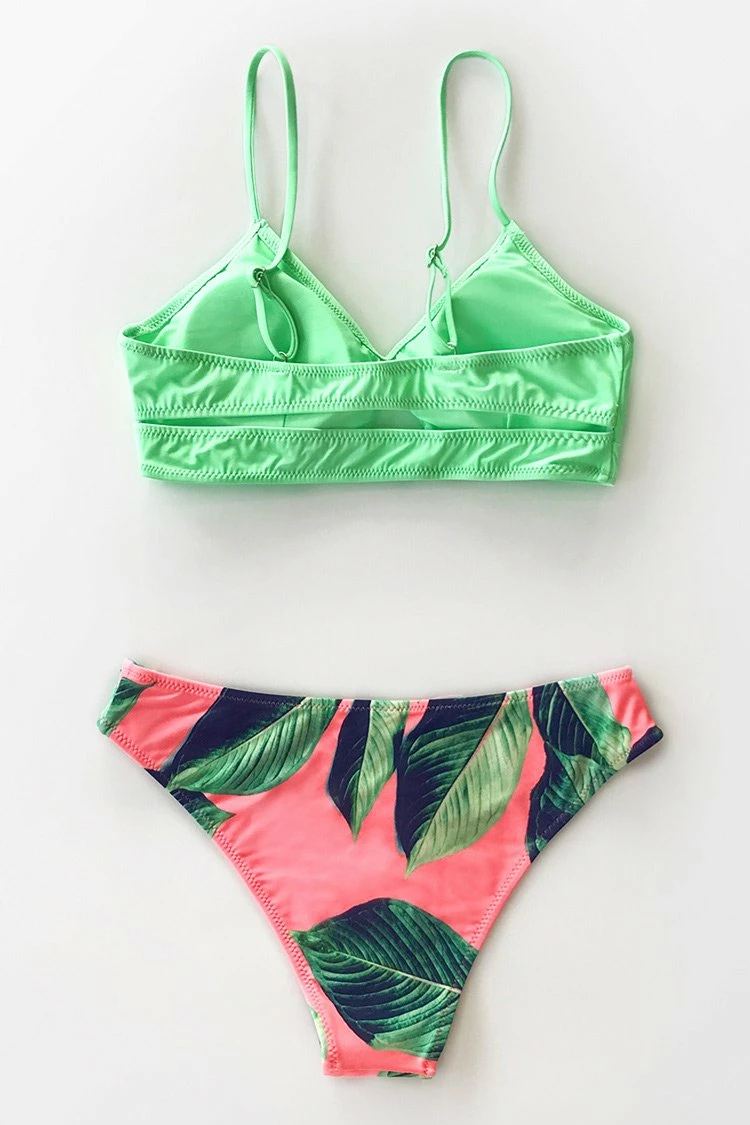 Budget π Cupshe Neon Palm Print π Bikini π 4 Budget π Cupshe Neon Palm Print π Bikini π - Image 4