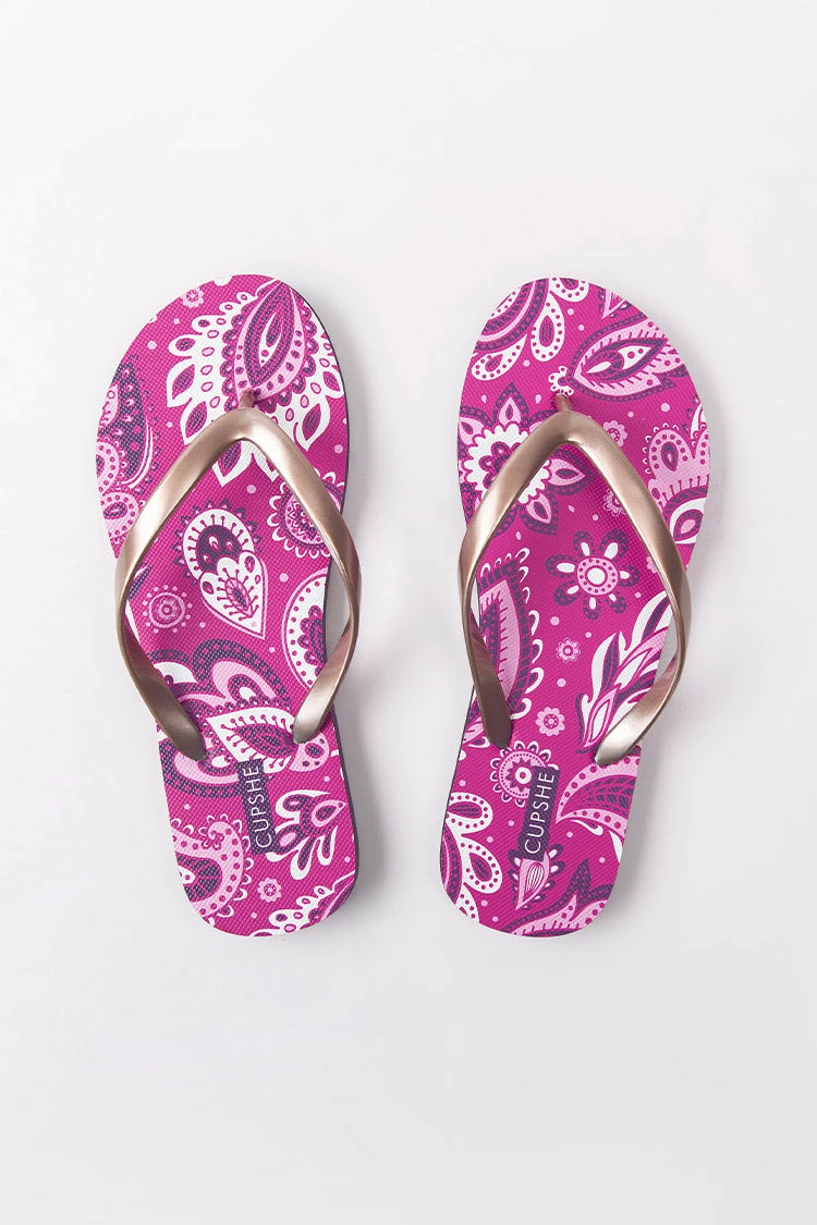 Flash Sale π Cupshe Flare Paisley Flip Flops 𧨠4 Flash Sale π Cupshe Flare Paisley Flip Flops 𧨠- Image 4