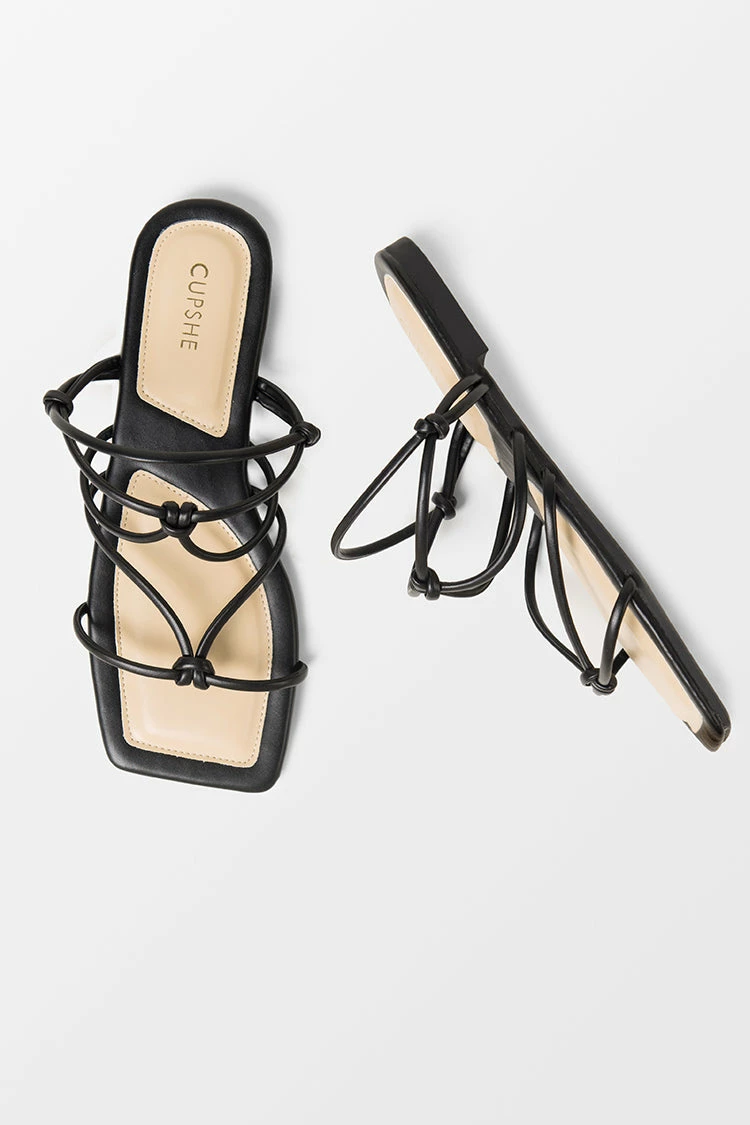 Brand new π₯ Cupshe Flirt Black Square Toe Double-strap Sandals π 4 Brand new π₯ Cupshe Flirt Black Square Toe Double-strap Sandals π - Image 4