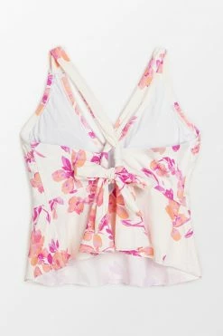 Top 10 💯 Cupshe Larissa Floral V-neck Ruffle Back Tie Plus Size Tankini Top 🛒 -Cupshe Online Shop 4 13ce1420 1045 4a6c a6d8 04ff5f28ec09