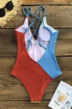 Buy 🌟 Cupshe Colorblocked V-Neck One Piece 🩱 Swimsuit ✨ -Cupshe Online Shop 4 1c7f420c 6466 4b2e b284 8415e12fa7d9