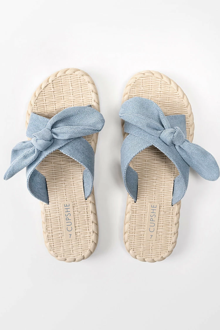 Budget β Cupshe Cloverfield Crisscross Bow Knot Slide Sandals π 4 Budget β Cupshe Cloverfield Crisscross Bow Knot Slide Sandals π - Image 4