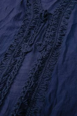 Outlet 🤩 Cupshe Flamenco Navy Front Open Tassel Crochet Kimono 👏 -Cupshe Online Shop 4 2 33e784c1 8329 4e0d a7b7 d91a6857aeda