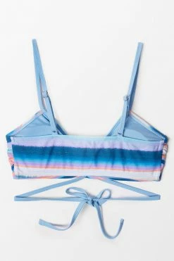 Best Sale 🔔 Cupshe Waterfront Stripe Wrap Front Bralette 👙 Bikini Top 🔥 -Cupshe Online Shop 4 2 9ddf35f9 e031 42af 9970 d0a20f64d1ae