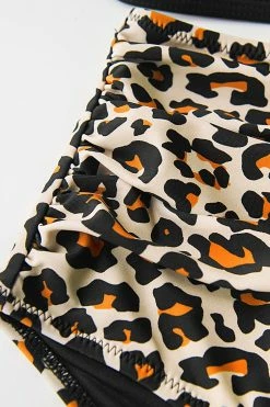 Promo 😀 Cupshe Black and Leopard Falbala 👙 Bikini 🧨 -Cupshe Online Shop 4 338f87a7 9f77 4938 91c1 cde5e99854f2