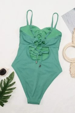 Budget 🔔 Cupshe Aliyah Lace-up Back One Piece 🩱 Swimsuit 👍 -Cupshe Online Shop 4 3 6639380c 083c 46d5 9ff2 e80b7767bfae