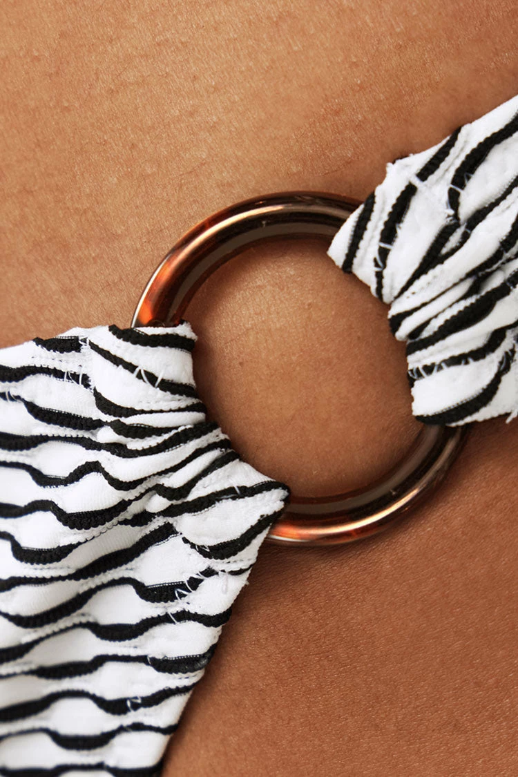 Cheap π Cupshe One Shoulder π Bikini with Stripes π 3 Cheap π Cupshe One Shoulder π Bikini with Stripes π - Image 3