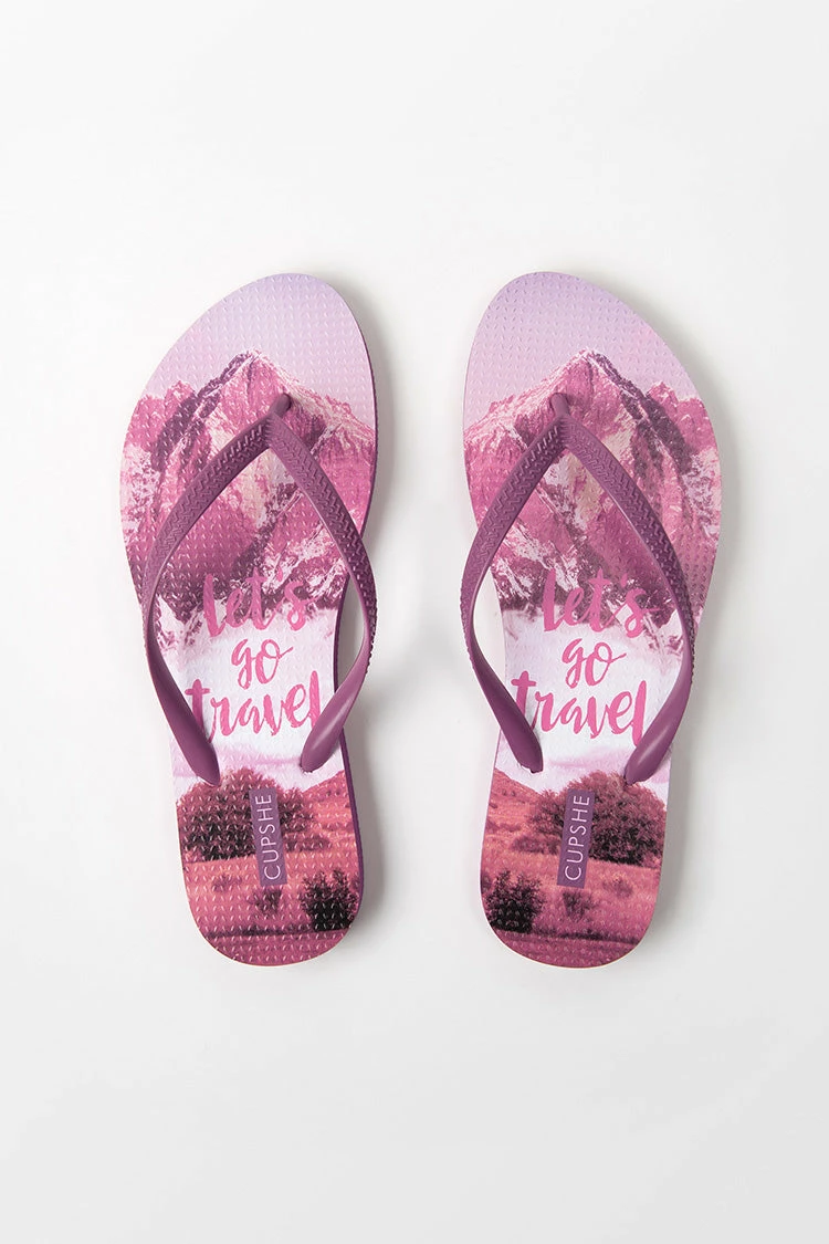 Promo π Cupshe Montana Landscape Print Flip Flops β 5 Promo π Cupshe Montana Landscape Print Flip Flops β - Image 5