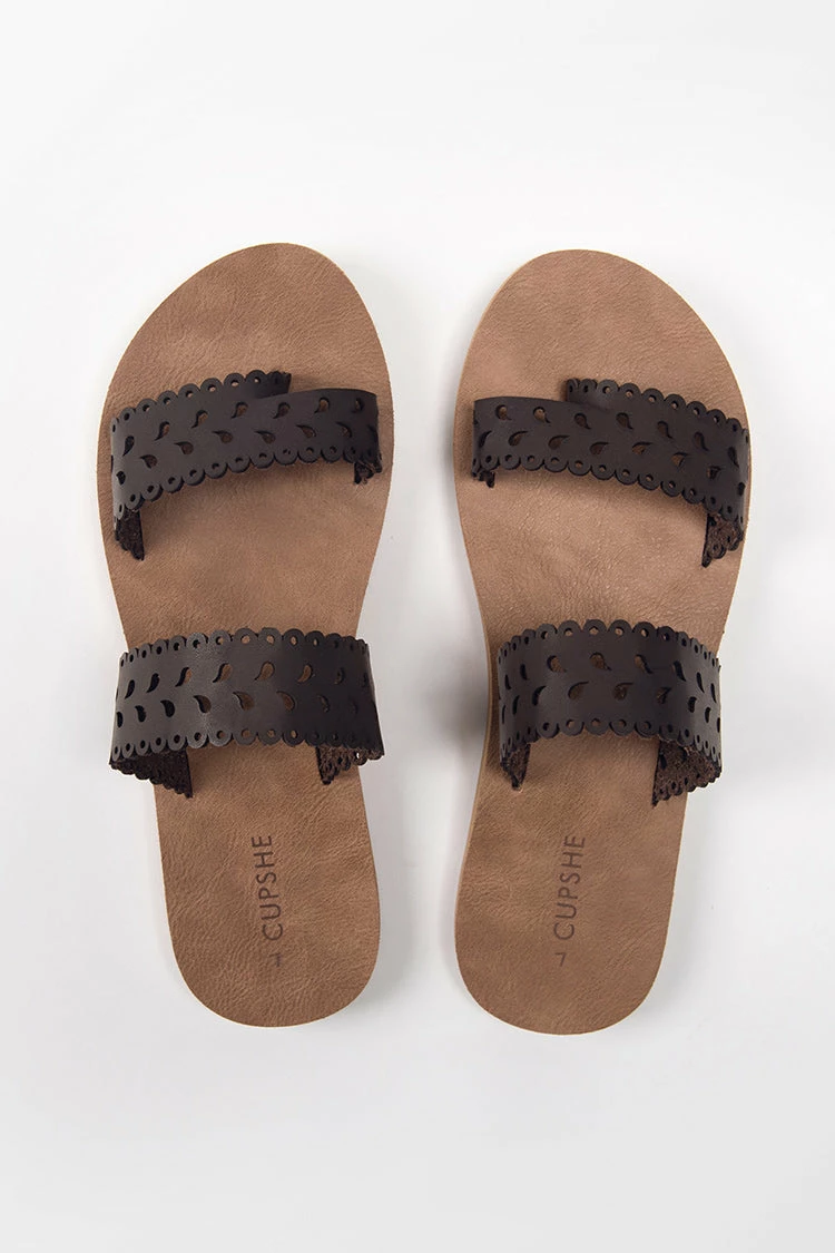 Outlet β Cupshe Tempe Hollow Out Slide Sandals π 4 Outlet β Cupshe Tempe Hollow Out Slide Sandals π - Image 4