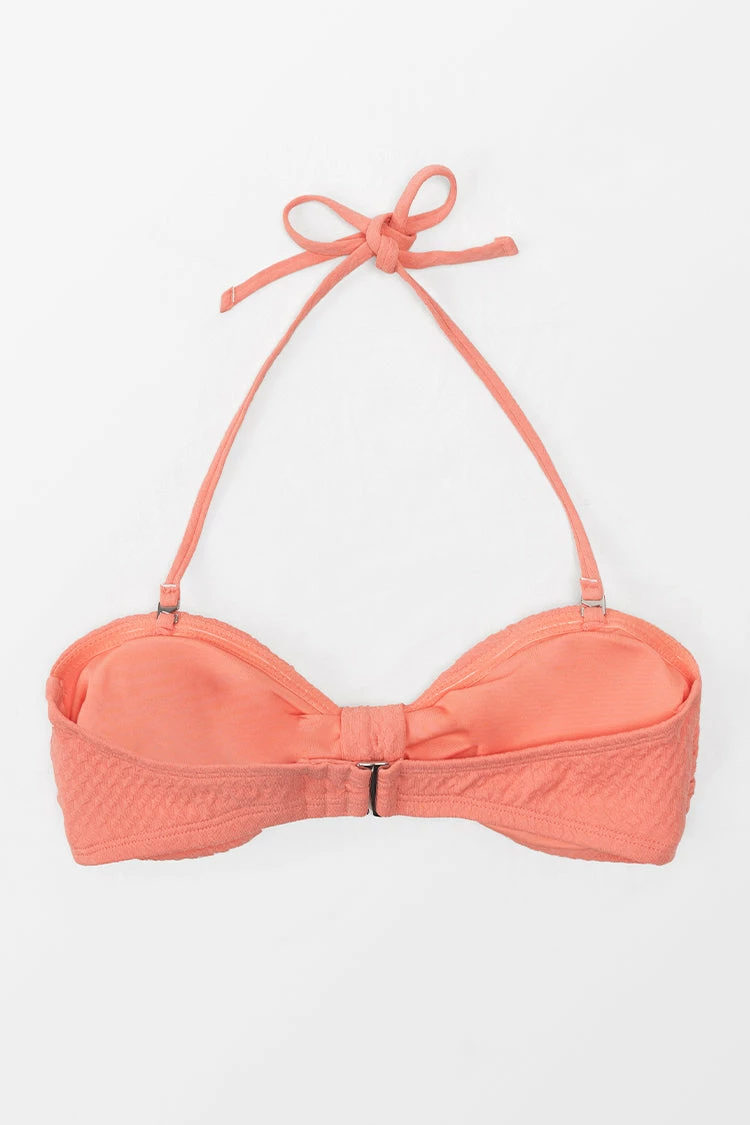 Budget π Cupshe Sanddollar Texture Bunny Tie Front Bandeau π Bikini Top π 4 Budget π Cupshe Sanddollar Texture Bunny Tie Front Bandeau π Bikini Top π - Image 4