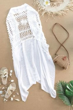 Cheap ❤️ Cupshe Crochet High Low Hem Cover Up 🔔 -Cupshe Online Shop 4 65b4582f be28 4c19 9f46 074d32aca79e