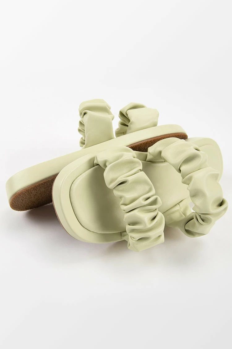 Top 10 🧨 Cupshe Daisy Jane Ruched Double Straps Slide Sandals ✨ 4 Top 10 🧨 Cupshe Daisy Jane Ruched Double Straps Slide Sandals ✨ - Image 4