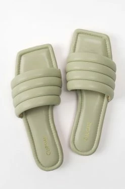 Flash Sale ✨ Cupshe Sage Light Green Wide Band Square Toe Slide Sandals 🎉 -Cupshe Online Shop 4 8b0ef9cd 90e2 4934 b52f 46eceed4ef37