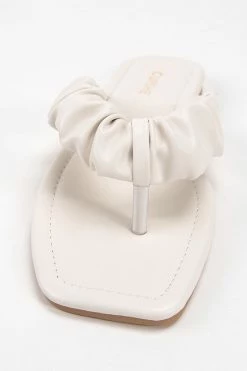Best Sale 👏 Cupshe White Orchid Ruched Thong Sandals 🌟 -Cupshe Online Shop 4 a854f1c1 fac8 4452 8033 58b993133900