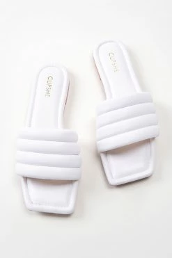 Best deal 🧨 Cupshe White Orchid Wide Band Square Toe Slide Sandals 🛒 -Cupshe Online Shop 4 c0327f02 ccb1 4e7e 8fe0 72b471d589ae