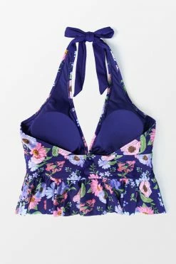 Promo 🤩 Cupshe Lainey Floral Halter Plus Size Tankini Top 🎉 -Cupshe Online Shop 4 c88178f7 fa94 4e52 bb10 4e10fb2d5c5e