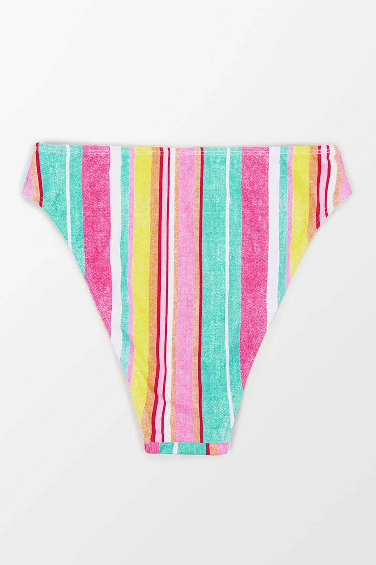 Best Sale π― Cupshe Soleil Stripe Cheeky High Leg High Waist π Bikini Bottom β 4 Best Sale π― Cupshe Soleil Stripe Cheeky High Leg High Waist π Bikini Bottom β - Image 4