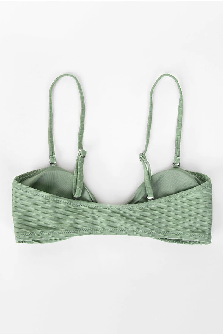 Flash Sale β Cupshe Landry Green Textured π Bikini Top β¨ 4 Flash Sale β Cupshe Landry Green Textured π Bikini Top β¨ - Image 4