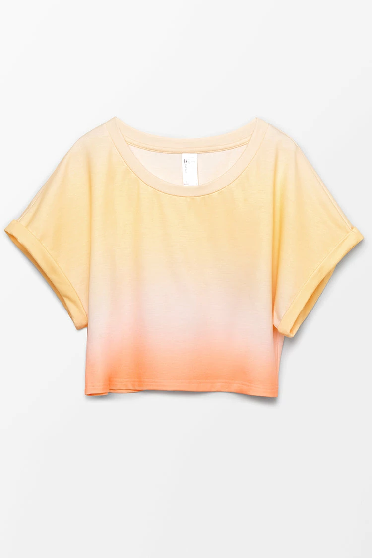 Cheapest ✔️ Cupshe Citrus Groove Ombre Print Sweatshirt ⭐ 2 Cheapest ✔️ Cupshe Citrus Groove Ombre Print Sweatshirt ⭐ - Image 2