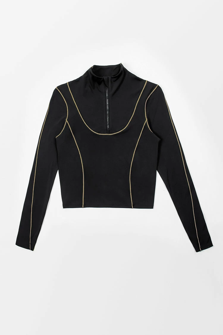 Coupon π Cupshe Fusion Black High Neck Sweatshirt π 2 Coupon π Cupshe Fusion Black High Neck Sweatshirt π - Image 2