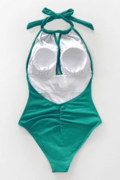 Best Pirce 🔔 Cupshe Aqua Textured and Striped Halter One Piece 🩱 Swimsuit 🧨 -Cupshe Online Shop 5 417c64ff 5c3a 4912 bca4 48974affa037