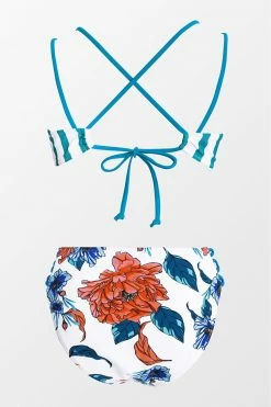 Flash Sale 👏 Cupshe Stripe and Floral Strappy 👙 Bikini ⌛ -Cupshe Online Shop 5 494a10f2 753e 4f1b 91b0 41c786a0918b