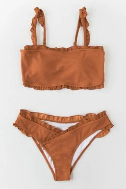 Cheapest 😀 Cupshe Caramel Ruffle Wrap 👙 Bikini Bottom 🧨 -Cupshe Online Shop 5 c3189ca5 8f94 4c2b 932d 047c9a428496