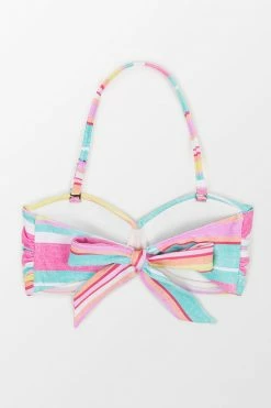 Cheapest 😍 Cupshe Soleil Stripe Molded Twist Bandeau 👙 Bikini Top 👏 -Cupshe Online Shop 5 e37a6834 6547 49f4 ab86 589081f20f1e