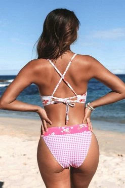 Cheapest 👍 Cupshe Ditsy Mix Tie Front Bralette and Banded Hipster 👙 Bikini Set ❤️ -Cupshe Online Shop 6 17edcab4 bf58 48f6 964f 5e3646dbc283