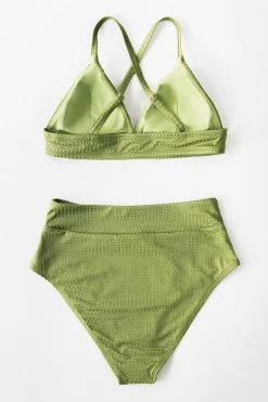 Deals 🛒 Cupshe Green Textured High Waisted 👙 Bikini Bottom ✨ -Cupshe Online Shop 6 3a033acf f083 4707 b1ff 664df6bc4ba8