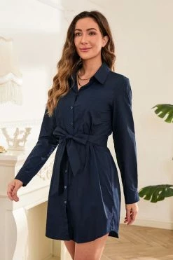 Hot Sale 👏 Cupshe Nya Shirt-collar Belted 👗 Dress 🧨 -Cupshe Online Shop 6 bc5ee5b4 3c09 4ff1 b32d 6b4553040d00