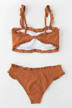 Cheapest 😀 Cupshe Caramel Ruffle Wrap 👙 Bikini Bottom 🧨 -Cupshe Online Shop 6 fbb914e1 4f21 4bf5 a2fd b977abf7af92