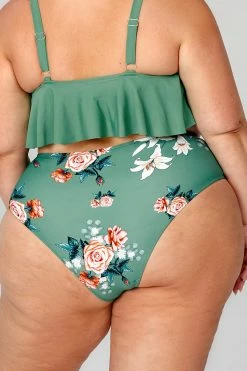 Cheapest ✨ Cupshe Bree Floral High Waisted Plus Size 👙 Bikini Bottom ✔️ -Cupshe Online Shop APB0014EG 2