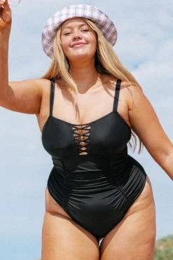 Budget 👍 Cupshe Caitlin Strappy Ruched Plus Size One Piece 🩱 Swimsuit ✔️