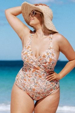 Cheap 🌟 Cupshe Elodie Floral Plus Size One Piece 🩱 Swimsuit 🌟