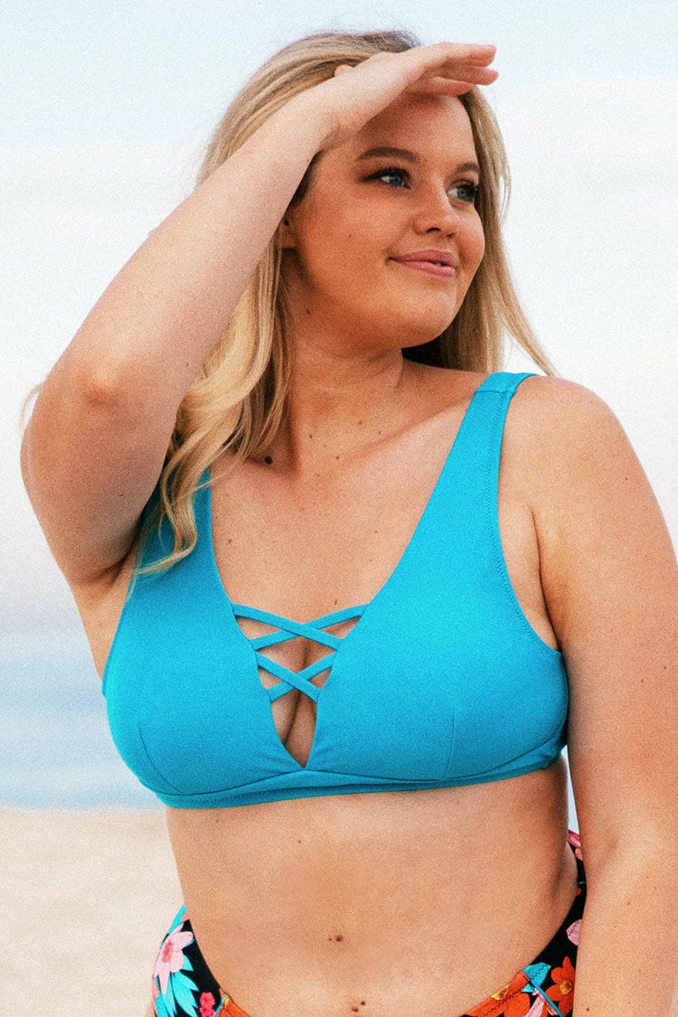 Cheapest β Cupshe Cynthia Plunge Back Tie Plus Size π Bikini Top π― 1 Cheapest β Cupshe Cynthia Plunge Back Tie Plus Size π Bikini Top π―