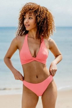 Budget 🛒 Cupshe Iris Halter 👙 Bikini 👏 -Cupshe Online Shop ASF0033RP