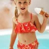 Cheapest 🎁 Cupshe Girls' Sweet Cherries Flounce Midkini and Tie Side Hipster Set ✨