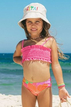 Hot Sale 😍 Cupshe Girls' Floral Impressions Smocked Bandeau And Hipster Set ✨