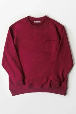 Buy ❤️ Cupshe Havana Burgundy Oversized Pullover Sweatshirt 👏 -Cupshe Online Shop CJSN0084RW
