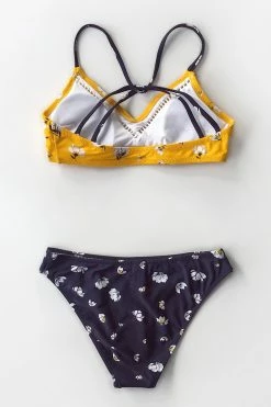 Budget 👏 Cupshe Yellow and Navy Floral 👙 Bikini ❤️ -Cupshe Online Shop CP 4 90d2dc63 a8fc 415a 9c5e acaab343312b