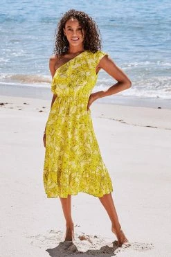 Hot Sale ⌛ Cupshe Stevie One Shoulder Ruffle 👗 Dress 👍