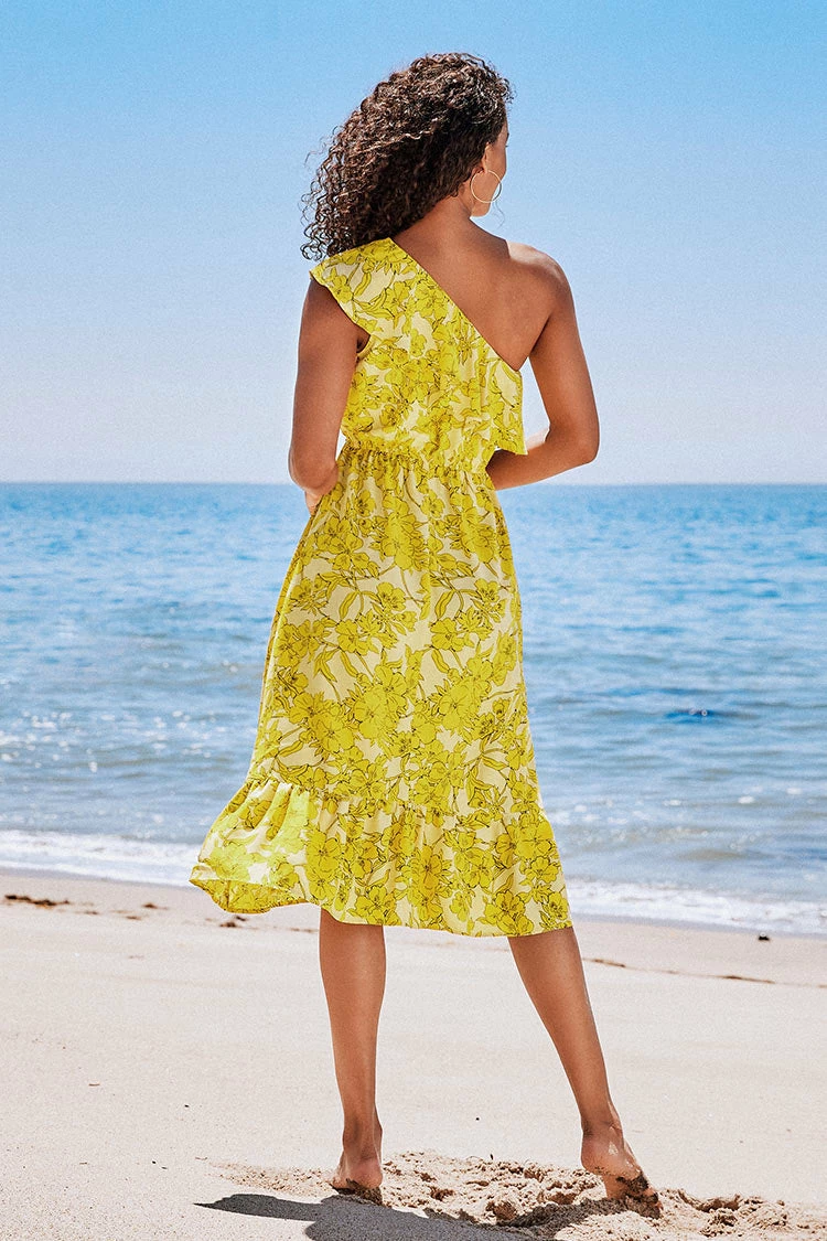 Hot Sale ⌛ Cupshe Stevie One Shoulder Ruffle 👗 Dress 👍 2 Hot Sale ⌛ Cupshe Stevie One Shoulder Ruffle 👗 Dress 👍 - Image 2