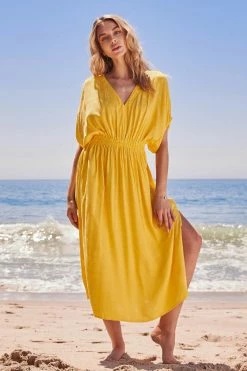 Deals 🧨 Cupshe Roselyn Ruched V Neck 👗 Dress 🌟